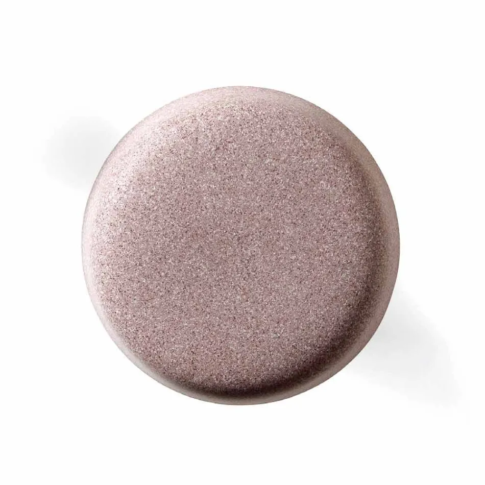 Tavolino Alto Rotondo da Esterno in Polietilene e HPL Made in Italy - Desmond Viadurini