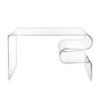 Tavolino Basso da Caffè in Plexiglass Trasparente Made in Italy - Dennis Viadurini