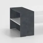 Tavolino Basso da Caffè per il Salotto in Legno Bianco 3 Finiture - Rames Viadurini