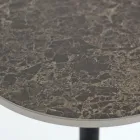 Tavolino Basso da Salotto in Metallo e Ceramica Made in Italy - Amereo Viadurini