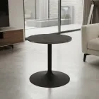 Tavolino Basso da Salotto in Metallo e Ceramica Made in Italy - Amereo Viadurini