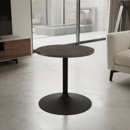 Tavolino Basso da Salotto in Metallo e Ceramica Made in Italy - Amereo Viadurini