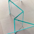 Tavolino Basso da Salotto in Vetro Extrachiaro 2 Misure Made in Italy - Random Viadurini