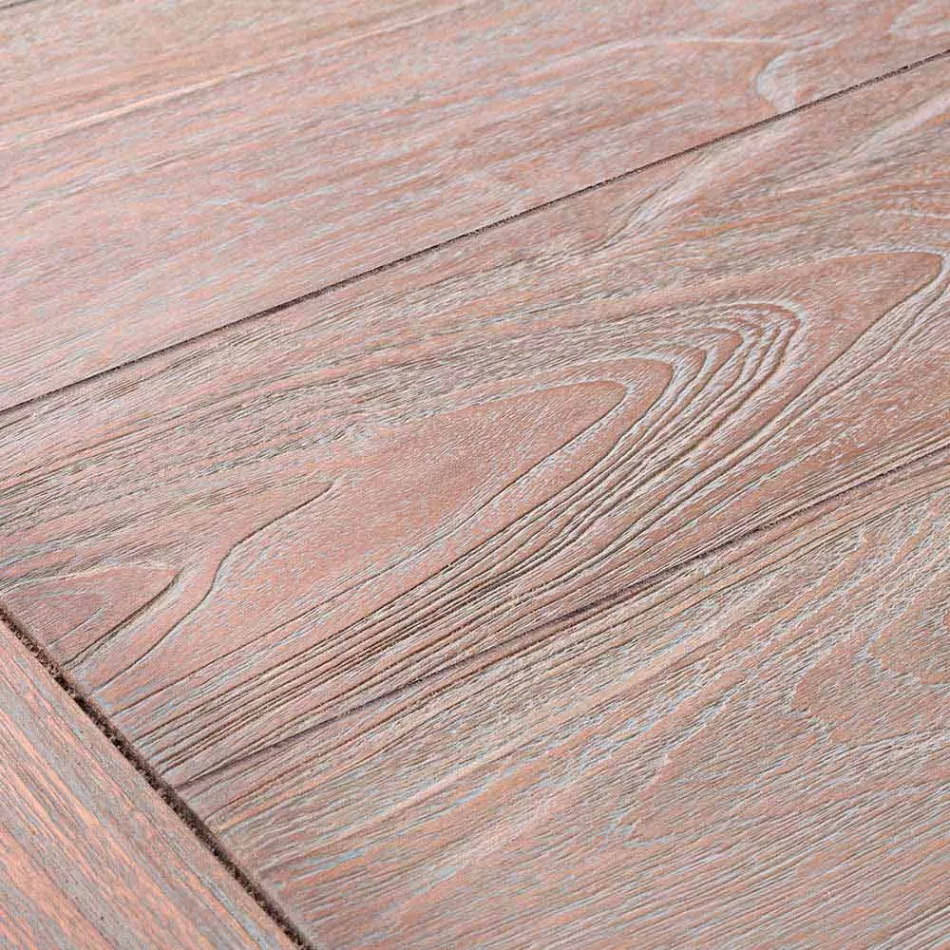 Tavolino Basso per Esterni di Design in Legno Teak Naturale Homemotion - Nusadua Viadurini