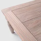 Tavolino Basso per Esterni di Design in Legno Teak Naturale Homemotion - Nusadua Viadurini