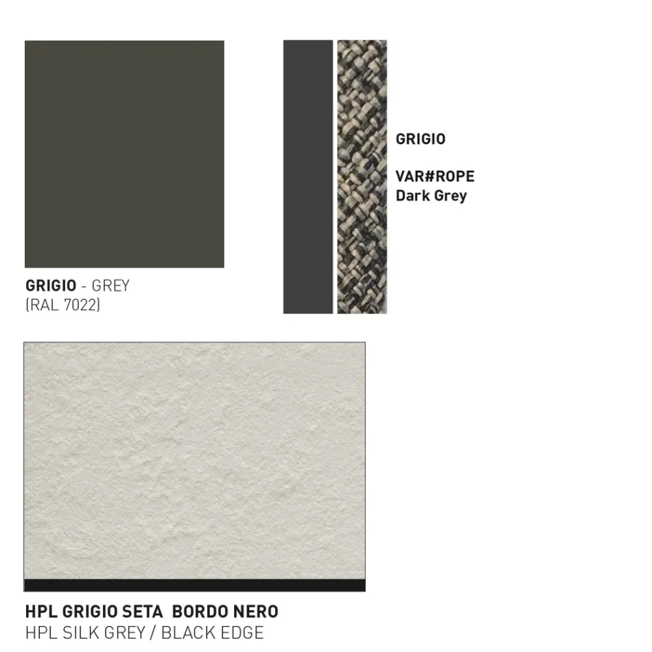 Tavolino Basso Piano Hpl o Ceramica Made in Italy - Emmacross by Varaschin Viadurini