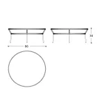 Tavolino Basso Piano Hpl o Ceramica Made in Italy - Emmacross by Varaschin Viadurini