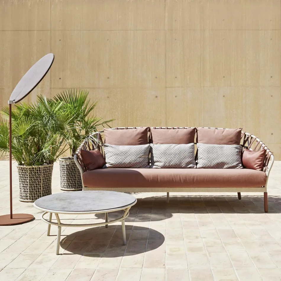 Tavolino Basso Piano Hpl o Ceramica Made in Italy - Emmacross by Varaschin Viadurini