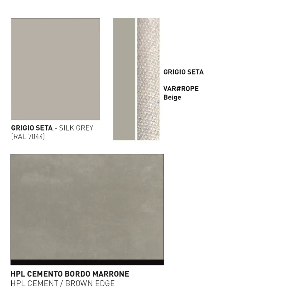 Tavolino Basso Piano Hpl o Ceramica Made in Italy - Emmacross by Varaschin Viadurini