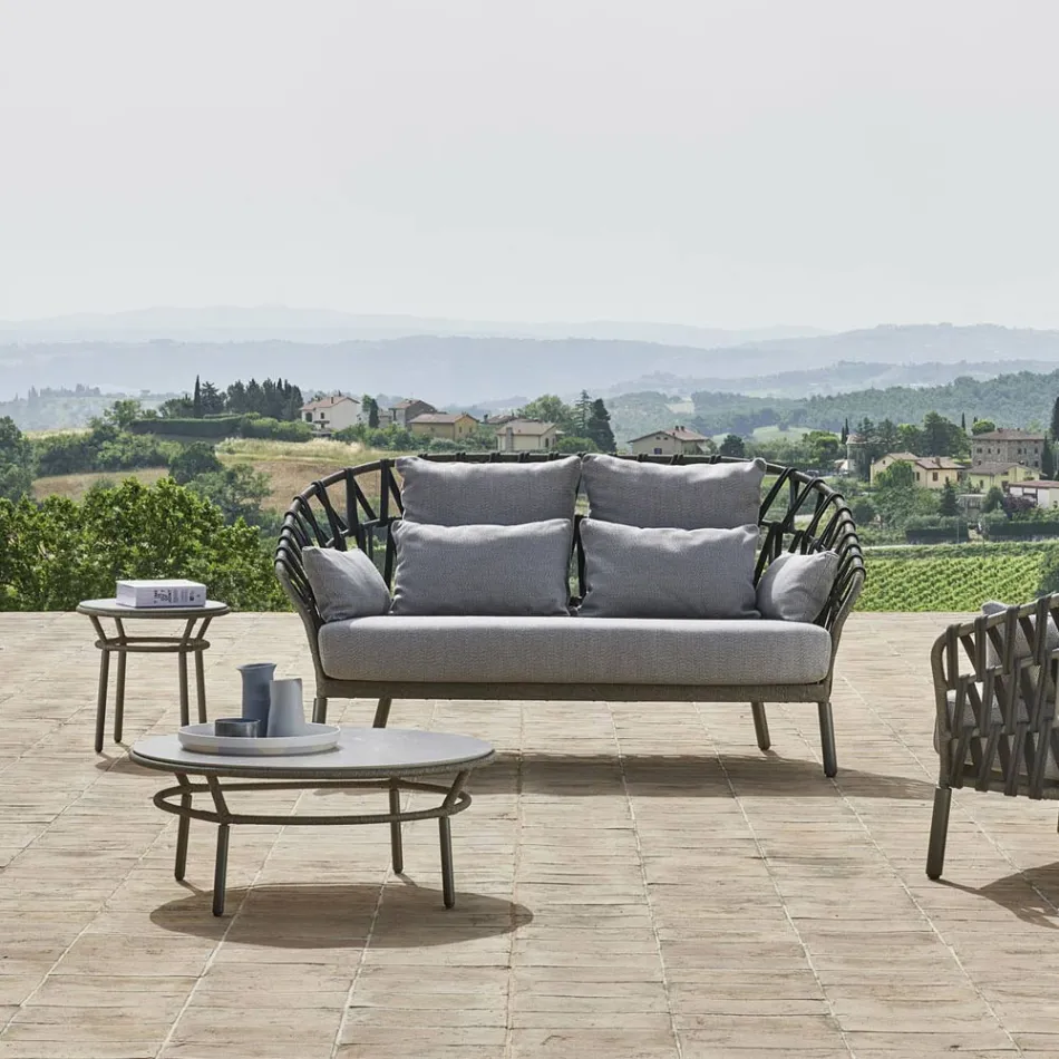 Tavolino Basso Piano Hpl o Ceramica Made in Italy - Emmacross by Varaschin Viadurini