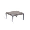 Tavolino Basso Quadrato da Esterno in Alluminio e WaProLace Made in Italy - Marissa