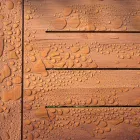 Tavolino Basso Quadrato da Salotto Esterno in Legno Naturale o Nero - Suzana Viadurini