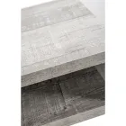 Tavolino Comodino Riciclabile in Plexiglass Trasparente e Legno - Pascoli Viadurini