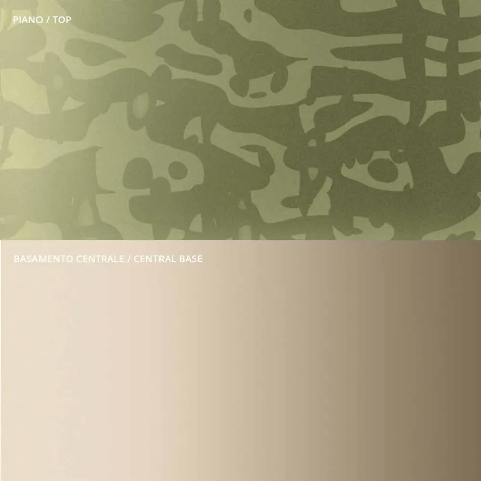 Tavolino con Piano Quadrato in Vetro o Metallo Realizzato in Italia - Anakin Viadurini