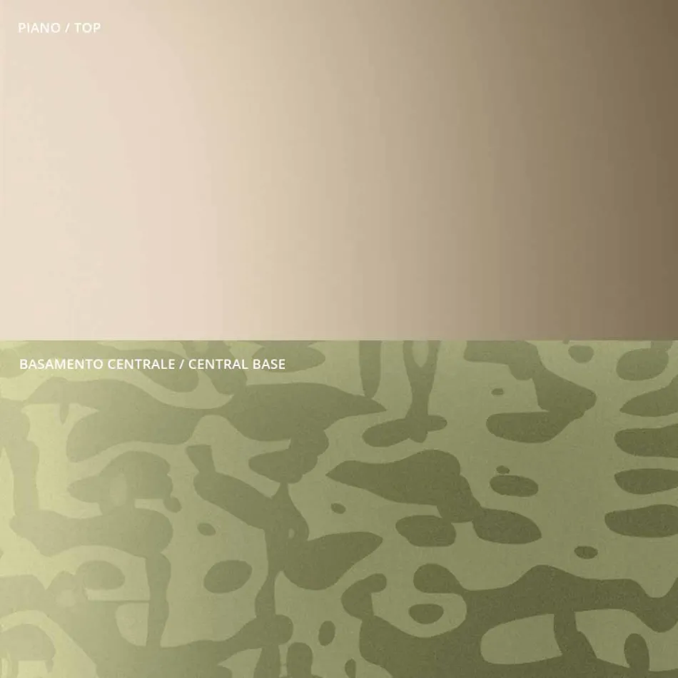 Tavolino con Piano Quadrato in Vetro o Metallo Realizzato in Italia - Anakin Viadurini