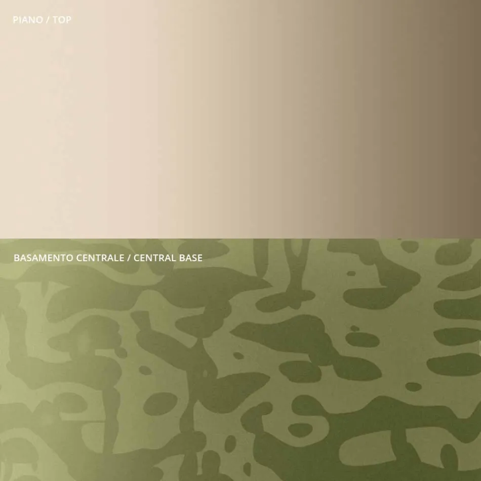 Tavolino con Piano Quadrato in Vetro o Metallo Realizzato in Italia - Anakin Viadurini