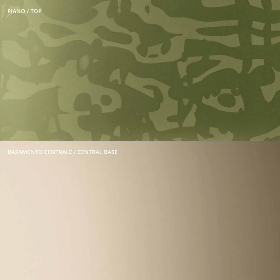 Tavolino con Piano Quadrato in Vetro o Metallo Realizzato in Italia - Anakin Viadurini