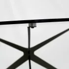 Tavolino con Piano Rotondo Realizzato in Vetro Made in Italy - Siste Viadurini