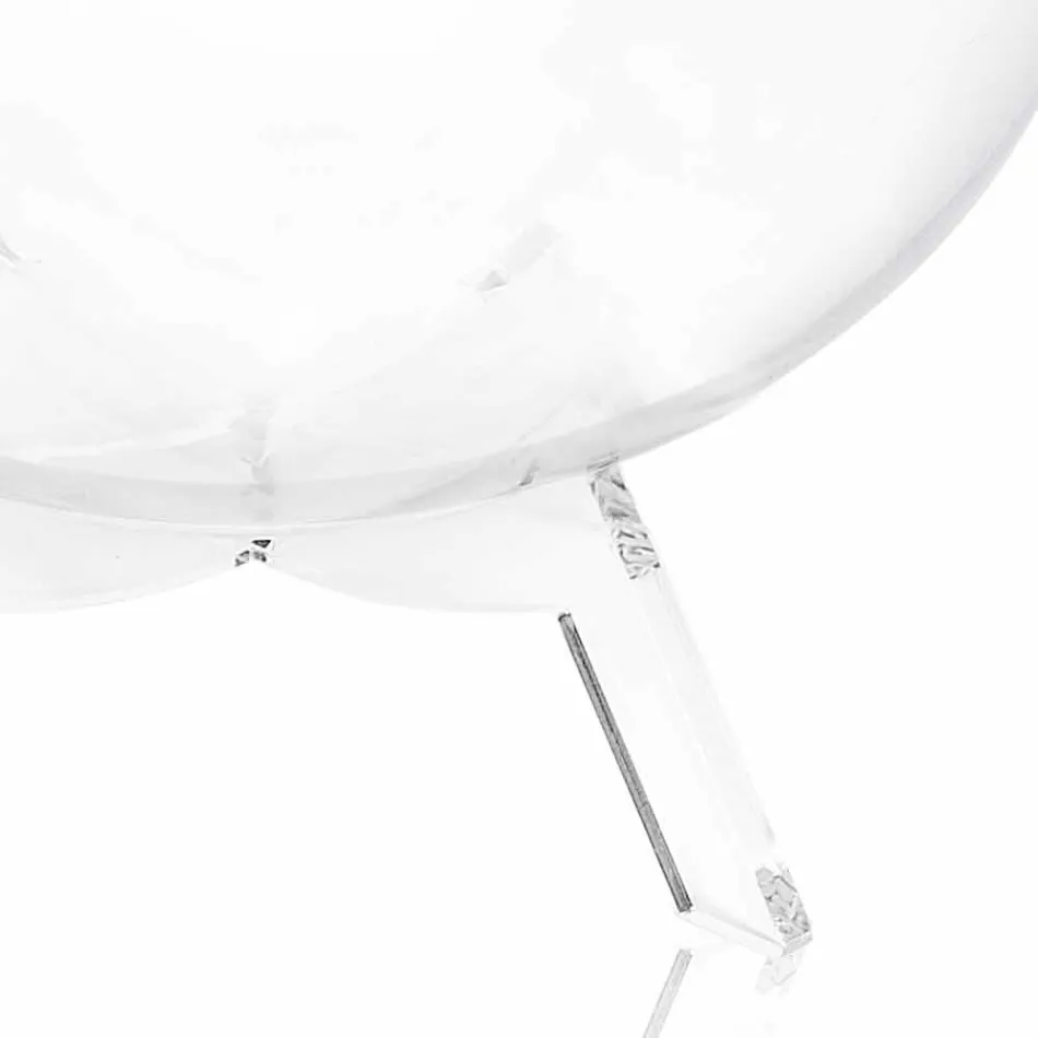 Tavolino / contenitore tondo rosso Biffy,design moderno made in Italy Viadurini