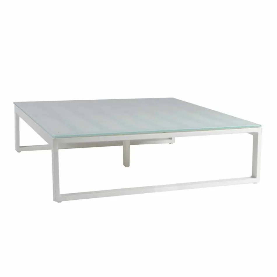 Tavolino da Appoggio per Esterni Design Quadrato 2 Dimensioni 3 Finiture - Julie Viadurini