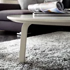 Tavolino da Caffè con Piano Rotondo in Mdf Laccato Realizzato in Italia - Tobiko Viadurini