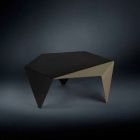 Tavolino da caffè di design in metallo bicolore tagliato laser Ruche Viadurini