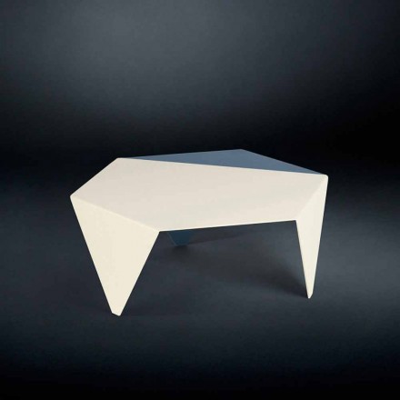Tavolino da caffè di design in metallo bicolore tagliato laser Ruche Viadurini