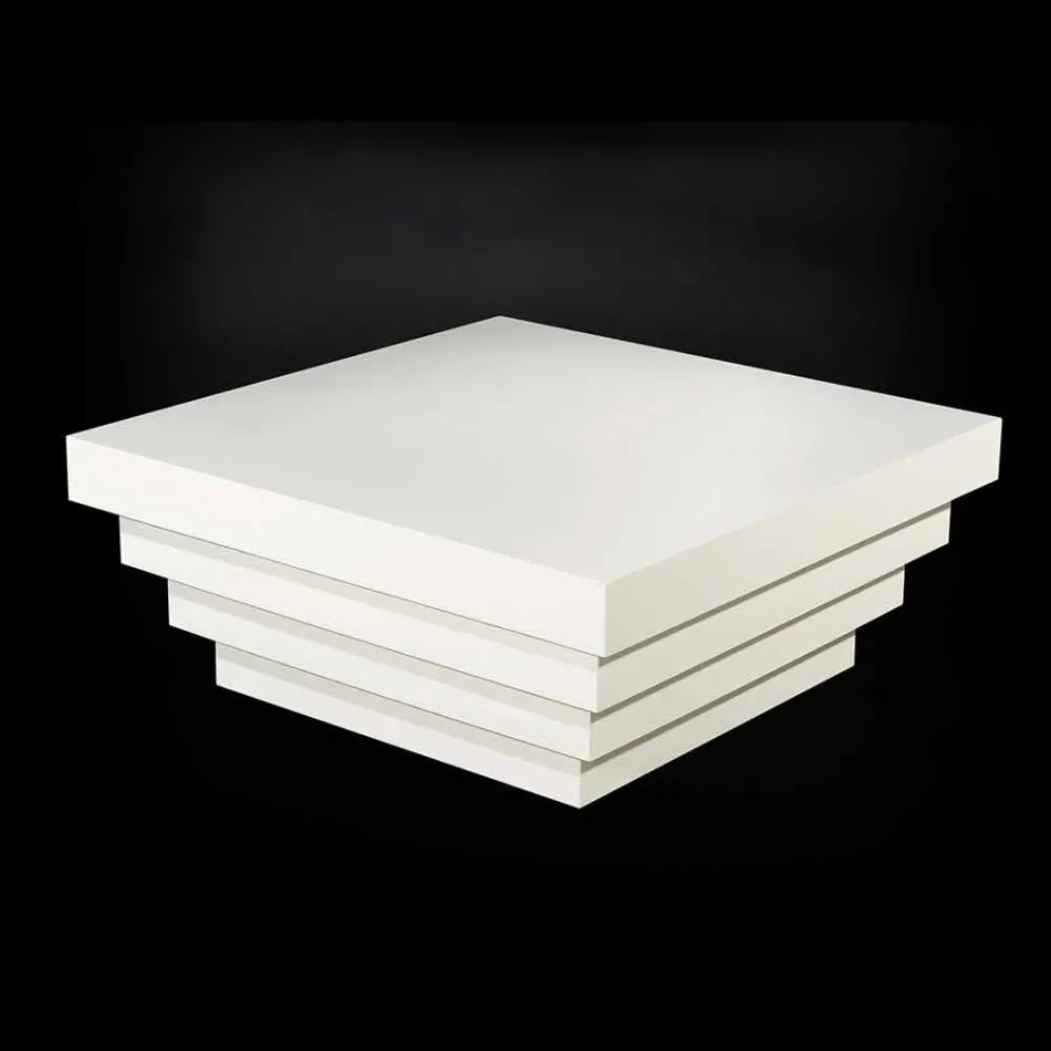 Tavolino da caffè di design Silhouette Cadeau in fibra di legno Viadurini