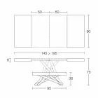 Tavolino da Caffè di Design Trasformabile in Legno Made in Italy - Vincenzo Viadurini