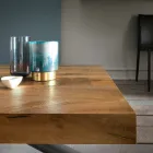 Tavolino da Caffè di Design Trasformabile in Legno Made in Italy - Vincenzo Viadurini