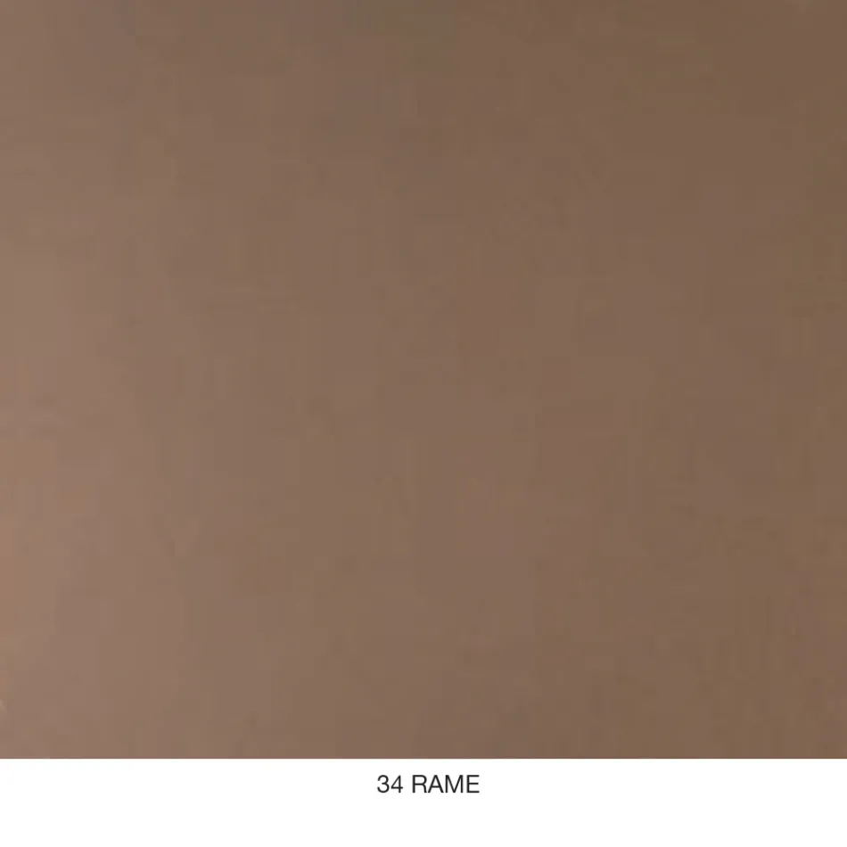 Tavolino da Caffè in Metallo Tondo, Design in Vari Colori e 2 Misure - Olesya Viadurini