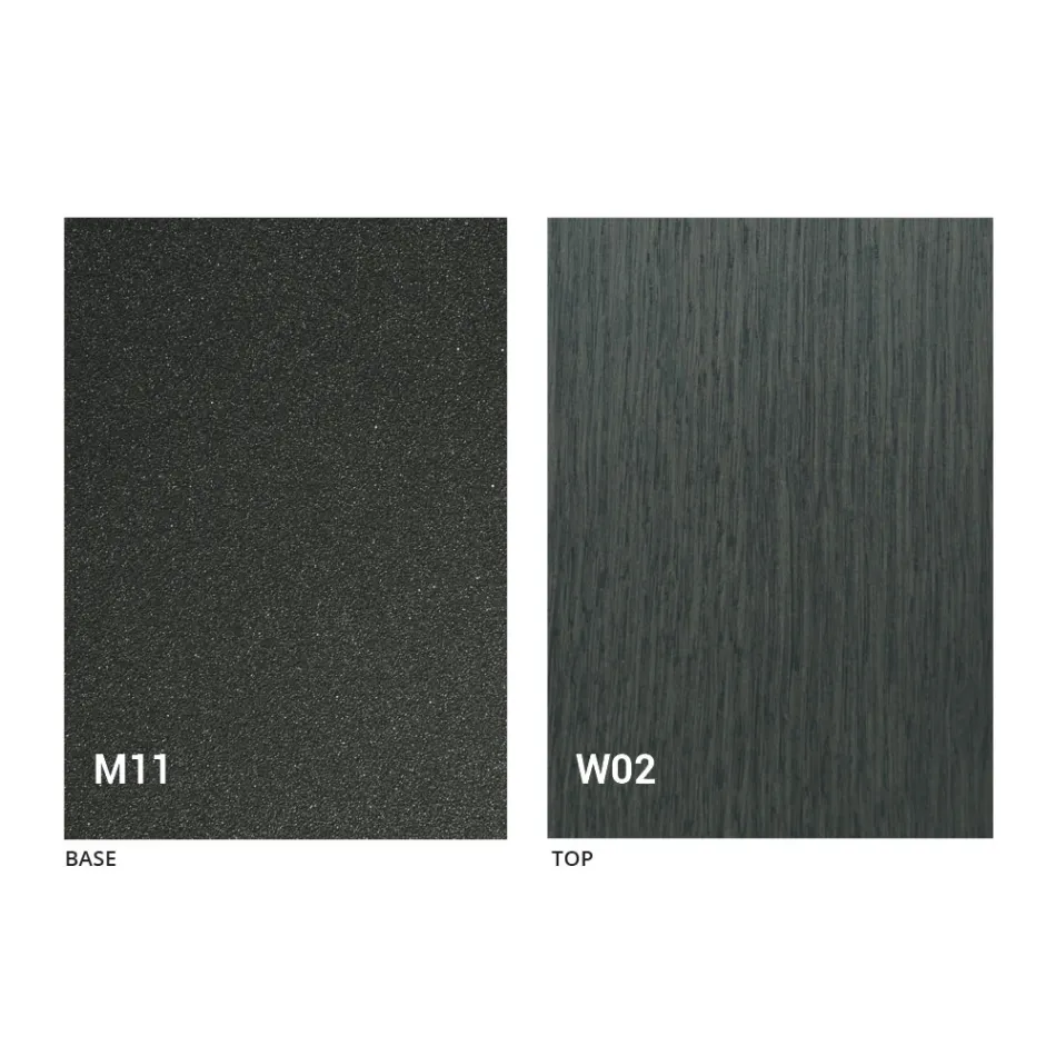 Tavolino da Caffè Moderno Trasformabile in Legno e Metallo Made in Italy - Fabio Viadurini