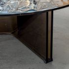 Tavolino da Caffè per Salotto Rotondo in Vetro Design 3 Misure - Imolao Viadurini