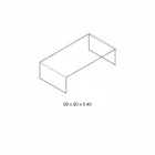 Tavolino da Caffè Rettangolare in Vetro Extrachiaro Made in Italy – Nodino Viadurini