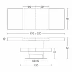 Tavolino da Caffè Trasformabile con Piano Effetto Malta Made in Italy - Romantic Viadurini