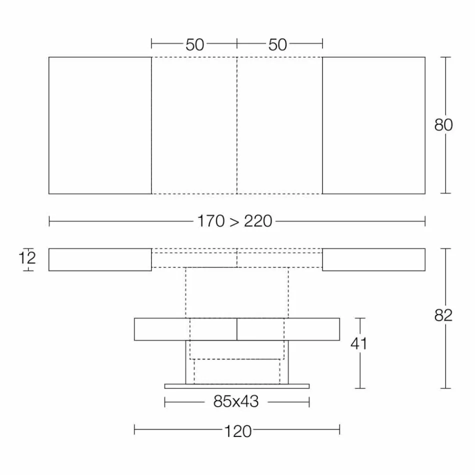 Tavolino da Caffè Trasformabile con Piano Effetto Malta Made in Italy - Romantic Viadurini