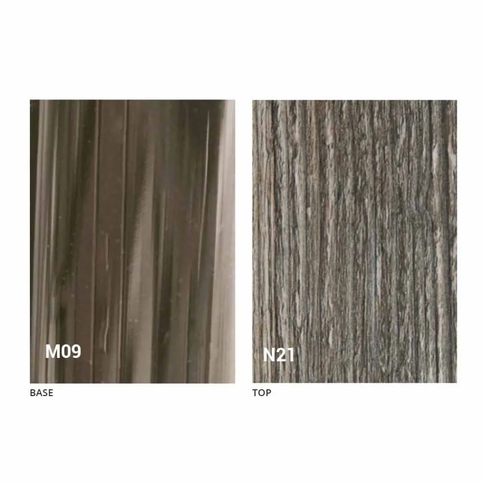 Tavolino da Caffè Trasformabile Moderno in Legno e Metallo Made in Italy - Gabri Viadurini