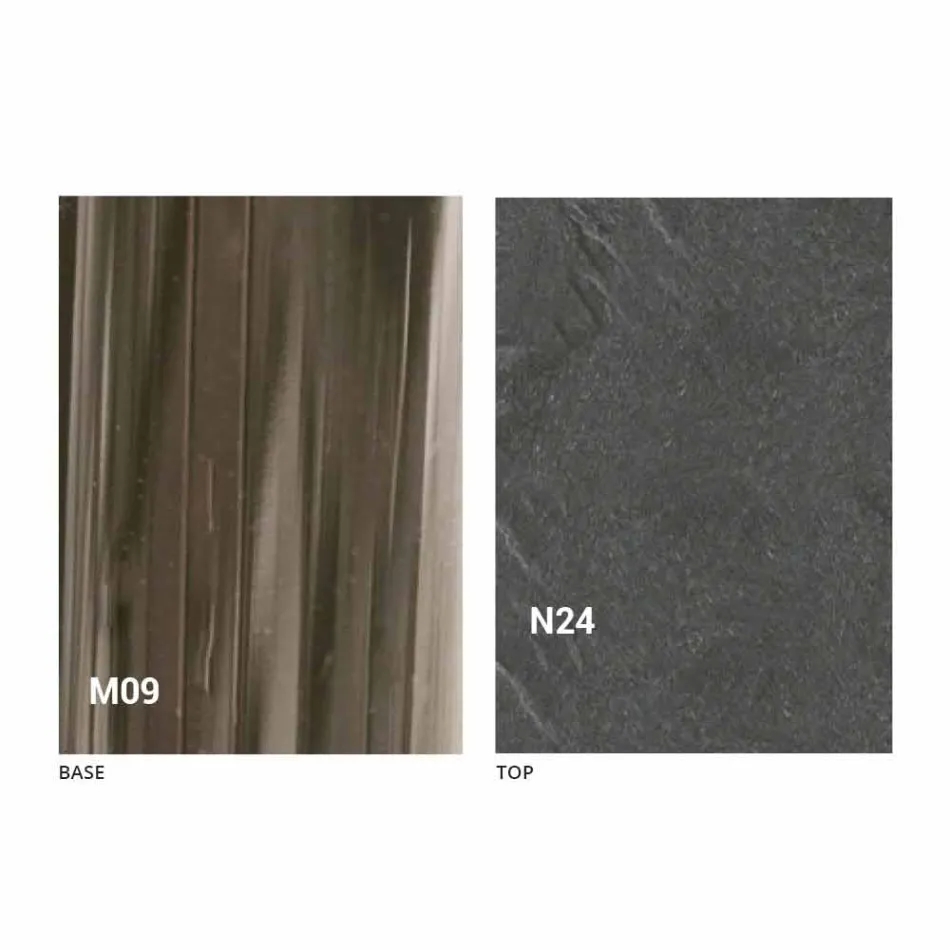 Tavolino da Caffè Trasformabile Moderno in Legno e Metallo Made in Italy - Gabri Viadurini