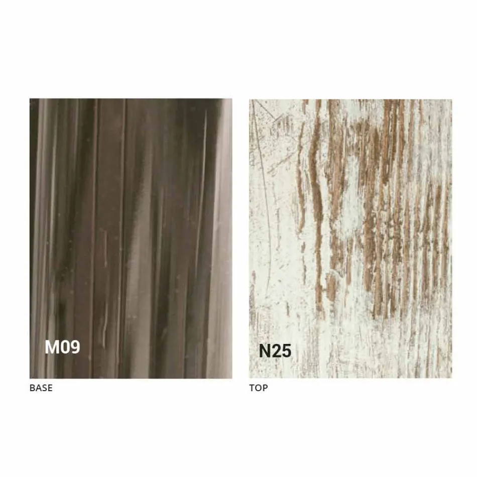 Tavolino da Caffè Trasformabile Moderno in Legno e Metallo Made in Italy - Gabri Viadurini