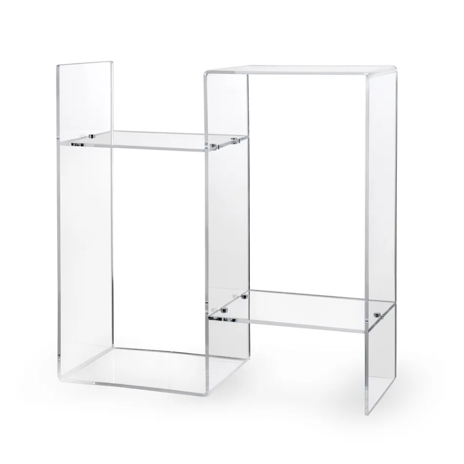 Tavolino da Divano in Plexiglass Trasparente o Fume Made in Italy -Janne Viadurini