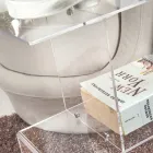 Tavolino da Divano in Plexiglass Trasparente o Fume Made in Italy -Janne Viadurini