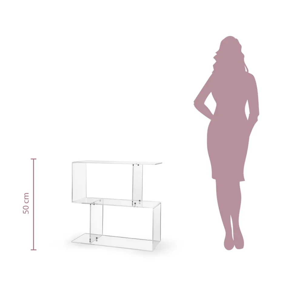 Tavolino da Divano in Plexiglass Trasparente o Fume Made in Italy -Janne Viadurini