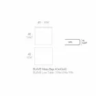 Tavolino da Esterno in Alluminio e Laminato Nero Quadrato - Suave by Vondom Viadurini