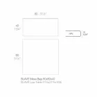 Tavolino da Esterno in Alluminio e Laminato Nero Quadrato - Suave by Vondom Viadurini