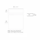 Tavolino da Esterno in Alluminio e Laminato Nero Quadrato - Suave by Vondom Viadurini