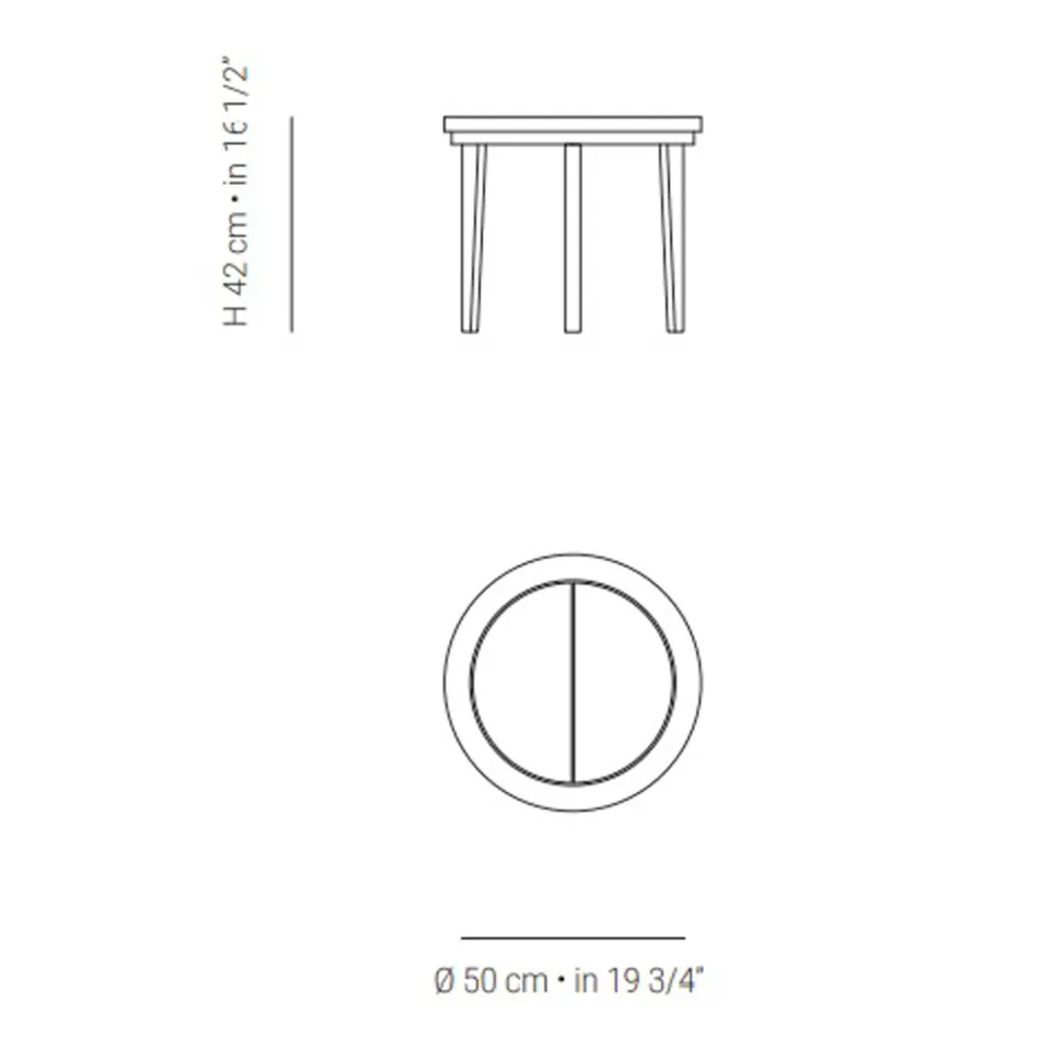 Tavolino da Esterno in Legno teak Made in Italy - Briga Viadurini