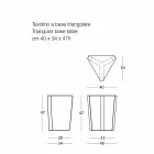 Tavolino da Esterno in Metallo Vari Colori, Design Moderno Italiano - Yasmine Viadurini
