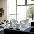 Tavolino da Esterno in Polietilene Colorato Realizzato in Italia - Igorina Viadurini