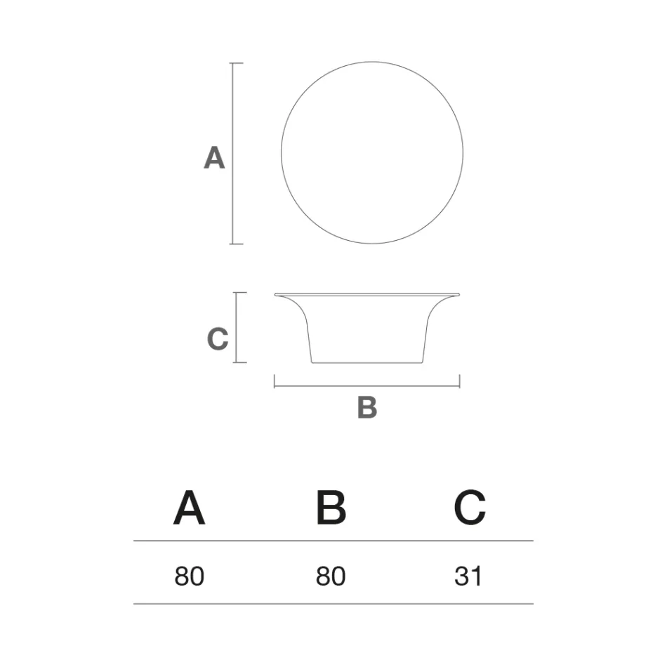 Tavolino da Esterno in Polietilene Disponibile in Diversi Colori - Salvietta Viadurini