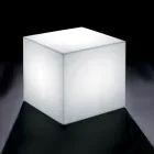 Tavolino da Esterno Luminoso in Polietilene Bianco Made in Italy - Derti Viadurini